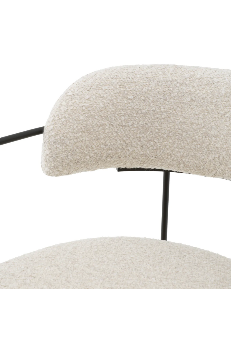 Bouclé White Dining Chair | Eichholtz Giuseppe | Eichholtzmiami.com