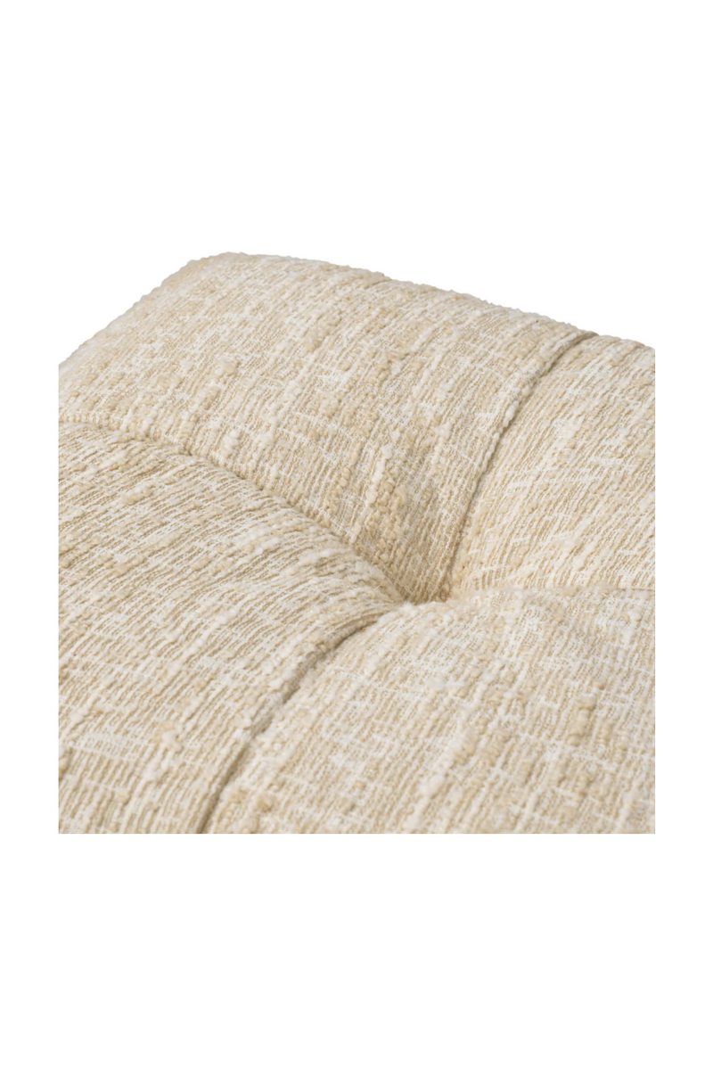 Cream Boucle Tufted Fringe Stool | Eichholtz Dorantes | Eichholtzmiami.com