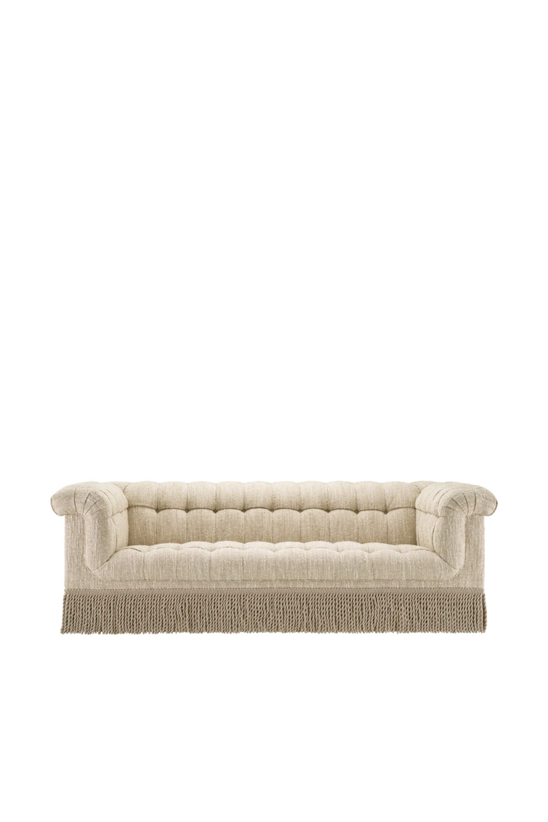 Cream Boucle Tufted Fringe Sofa | Eichholtz Dorantes | Eichholtzmiami.com