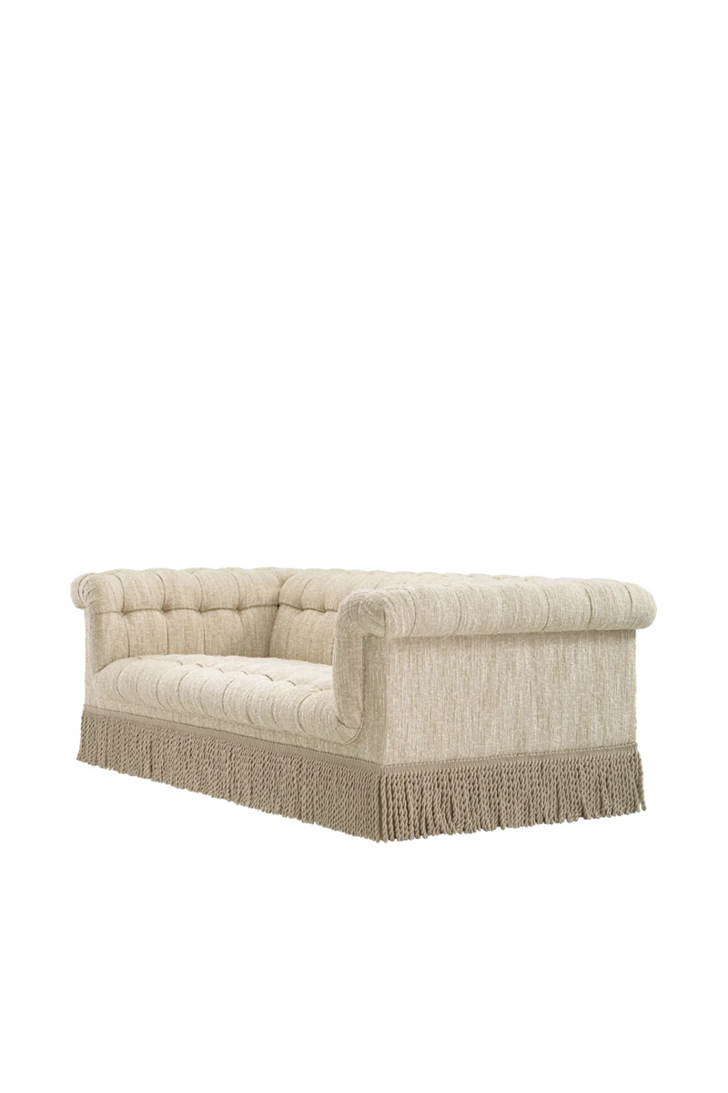 Cream Boucle Tufted Fringe Sofa | Eichholtz Dorantes | Eichholtzmiami.com