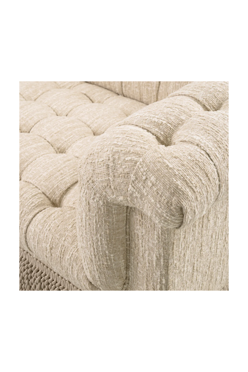 Cream Boucle Tufted Fringe Sofa | Eichholtz Dorantes | Eichholtzmiami.com