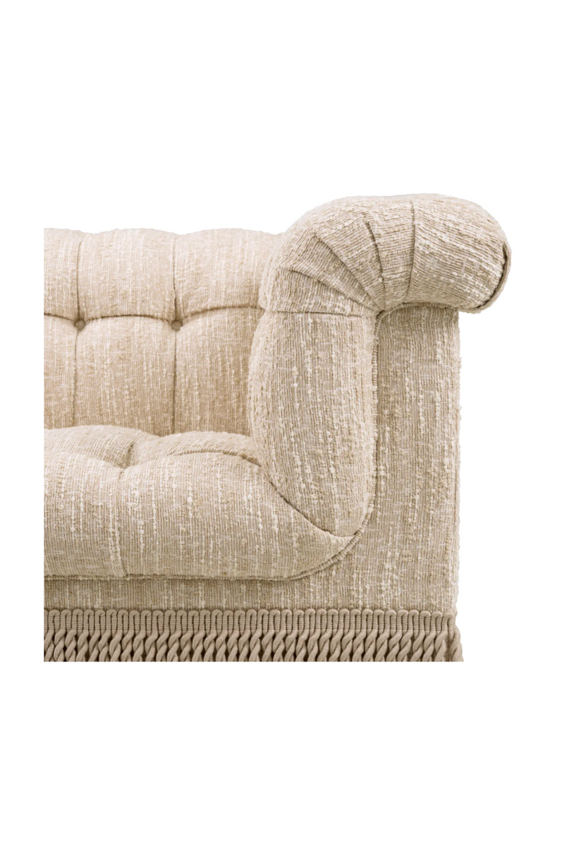 Cream Boucle Tufted Fringe Sofa | Eichholtz Dorantes | Eichholtzmiami.com