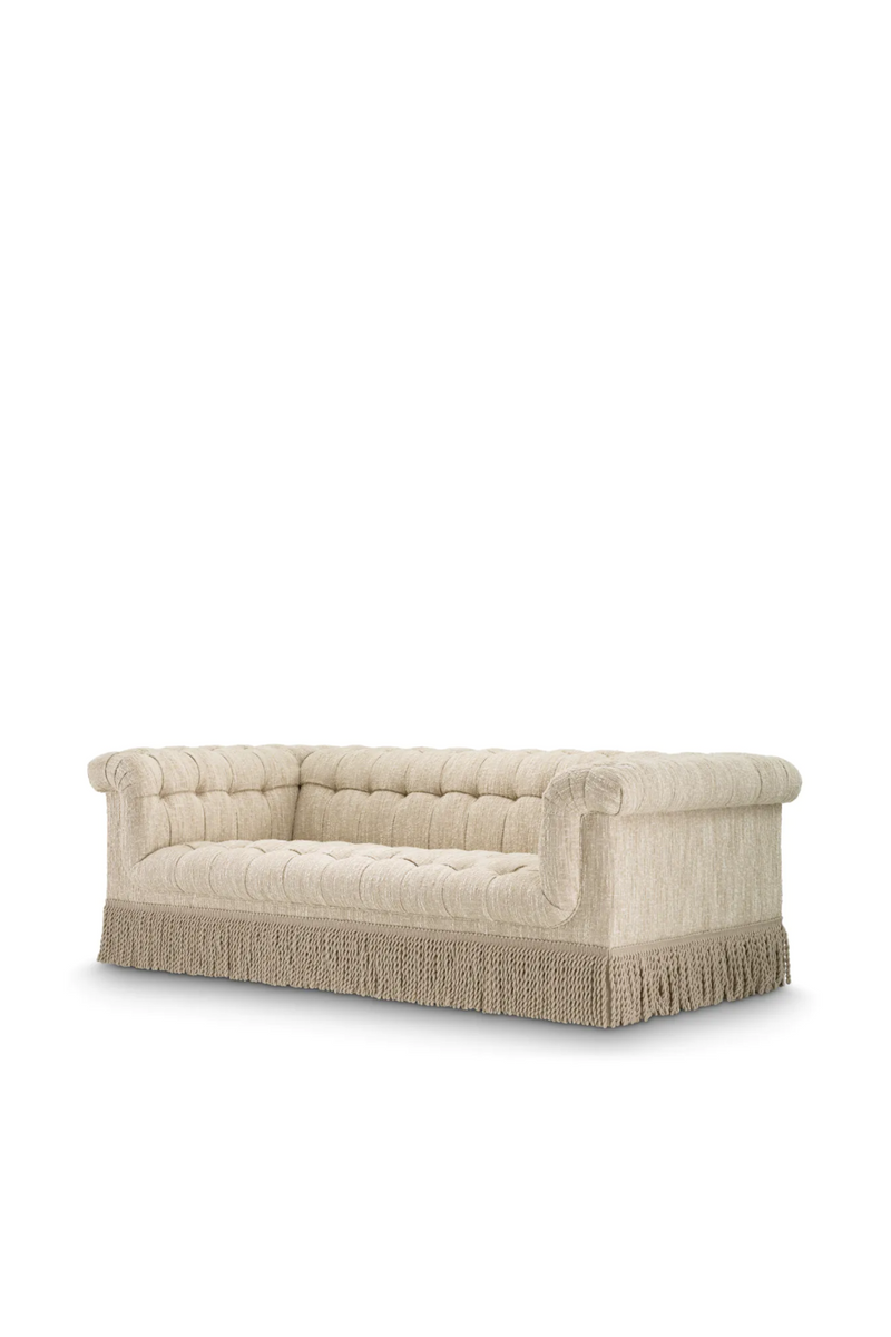 Cream Boucle Tufted Fringe Sofa | Eichholtz Dorantes | Eichholtzmiami.com