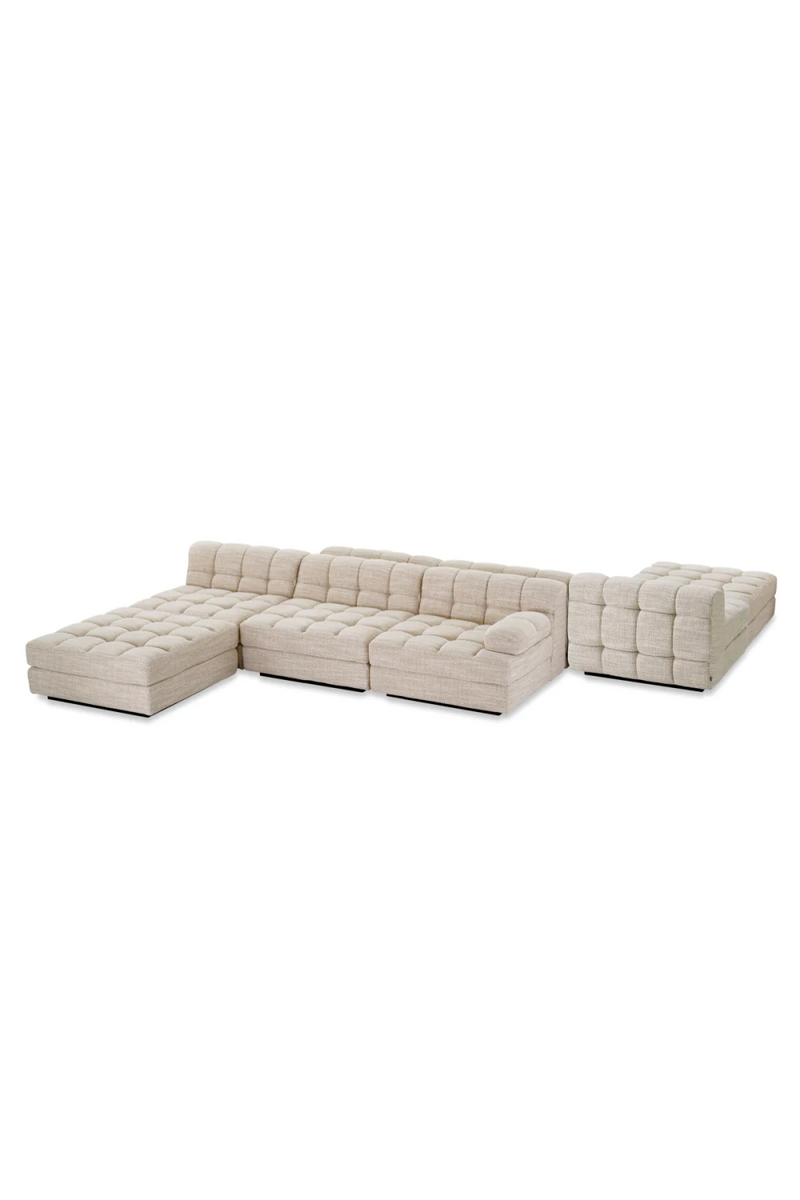 Beige Channeled Sofa | Eichholtz Dean | Oroatrade.com