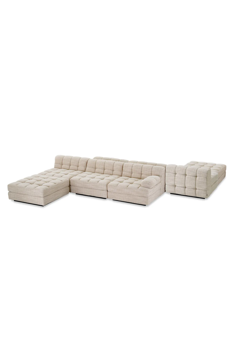 Beige Channeled Sofa | Eichholtz Dean | Oroatrade.com