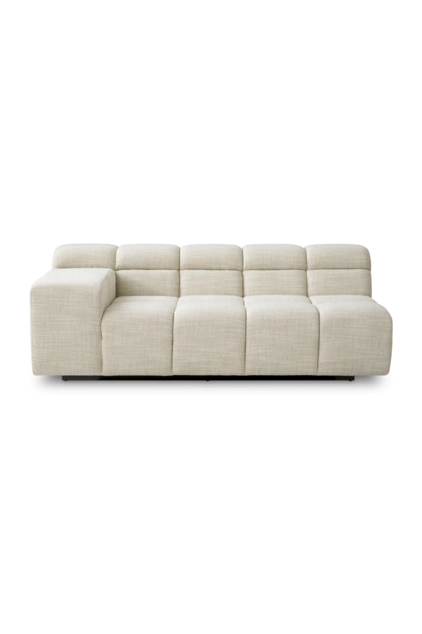 Beige Grid-Tufted Modular Sofa | Eichholtz Hunter | Eichholtzmiami.com