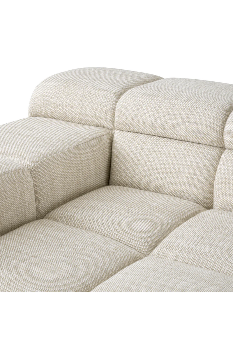 Beige Grid-Tufted Modular Sofa | Eichholtz Hunter | Eichholtzmiami.com