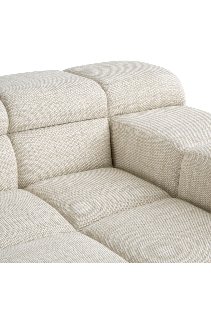 Beige Grid-Tufted Modular Sofa | Eichholtz Hunter | Eichholtzmiami.com