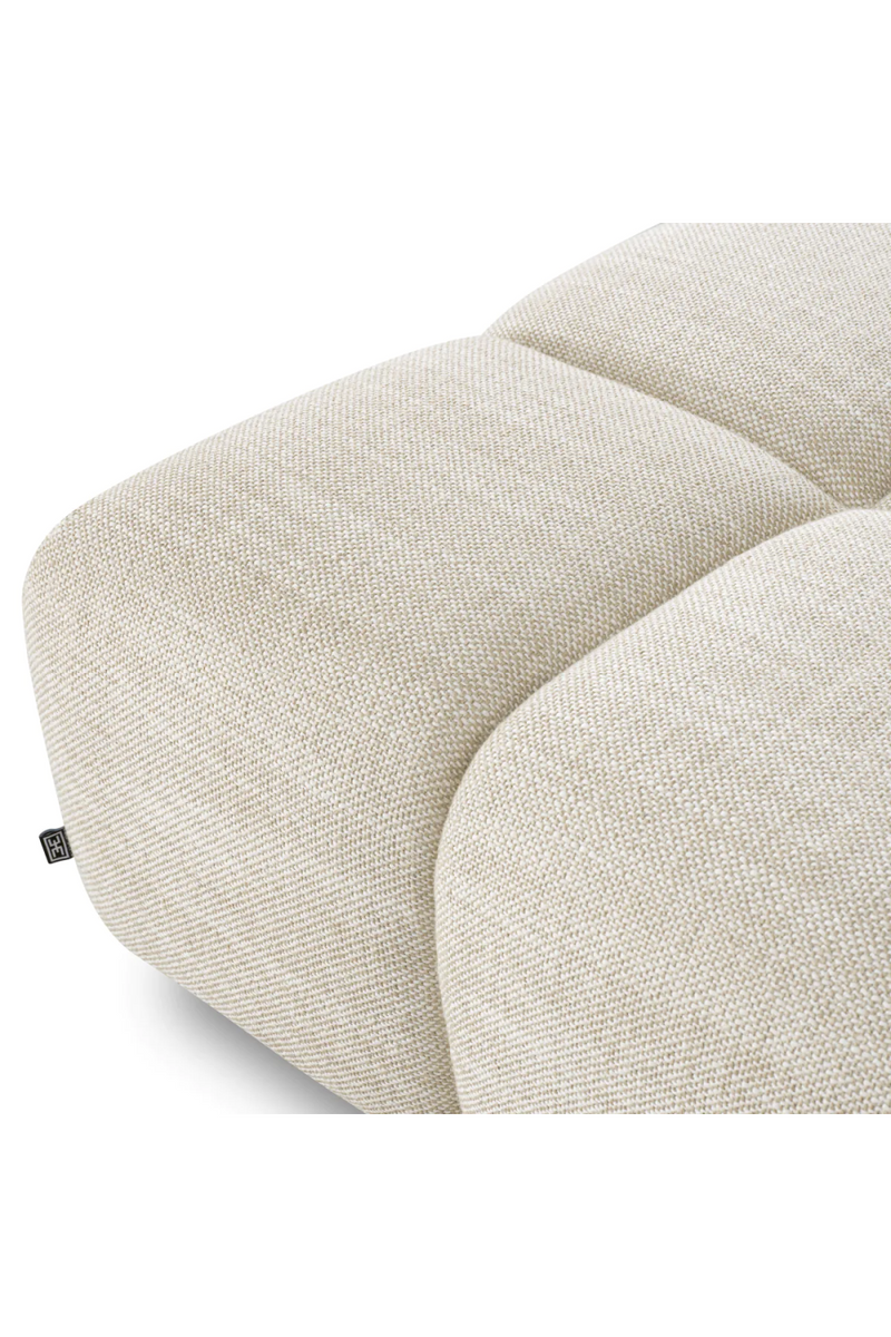 Beige Grid-Tufted Modular Sofa | Eichholtz Hunter | Eichholtzmiami.com