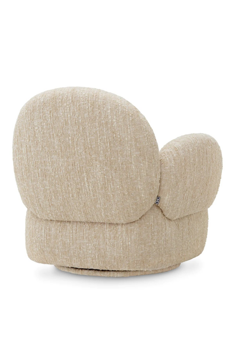 Bouclé Cream Swivel Chair | Eichholtz Madrone | Eichholtzmiami.com