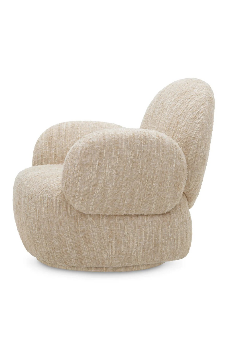 Bouclé Cream Swivel Chair | Eichholtz Madrone | Eichholtzmiami.com