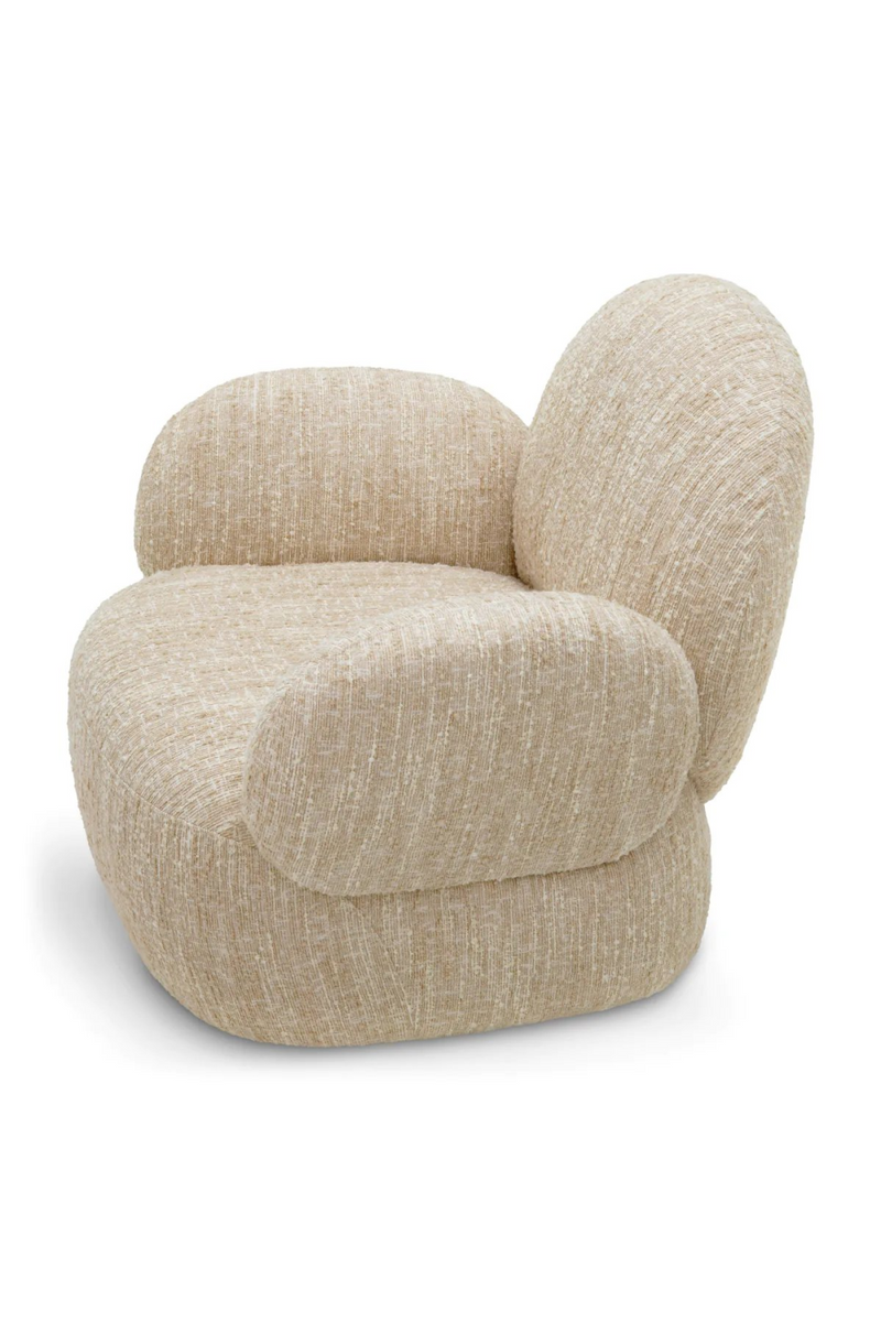 Bouclé Cream Swivel Chair | Eichholtz Madrone | Eichholtzmiami.com