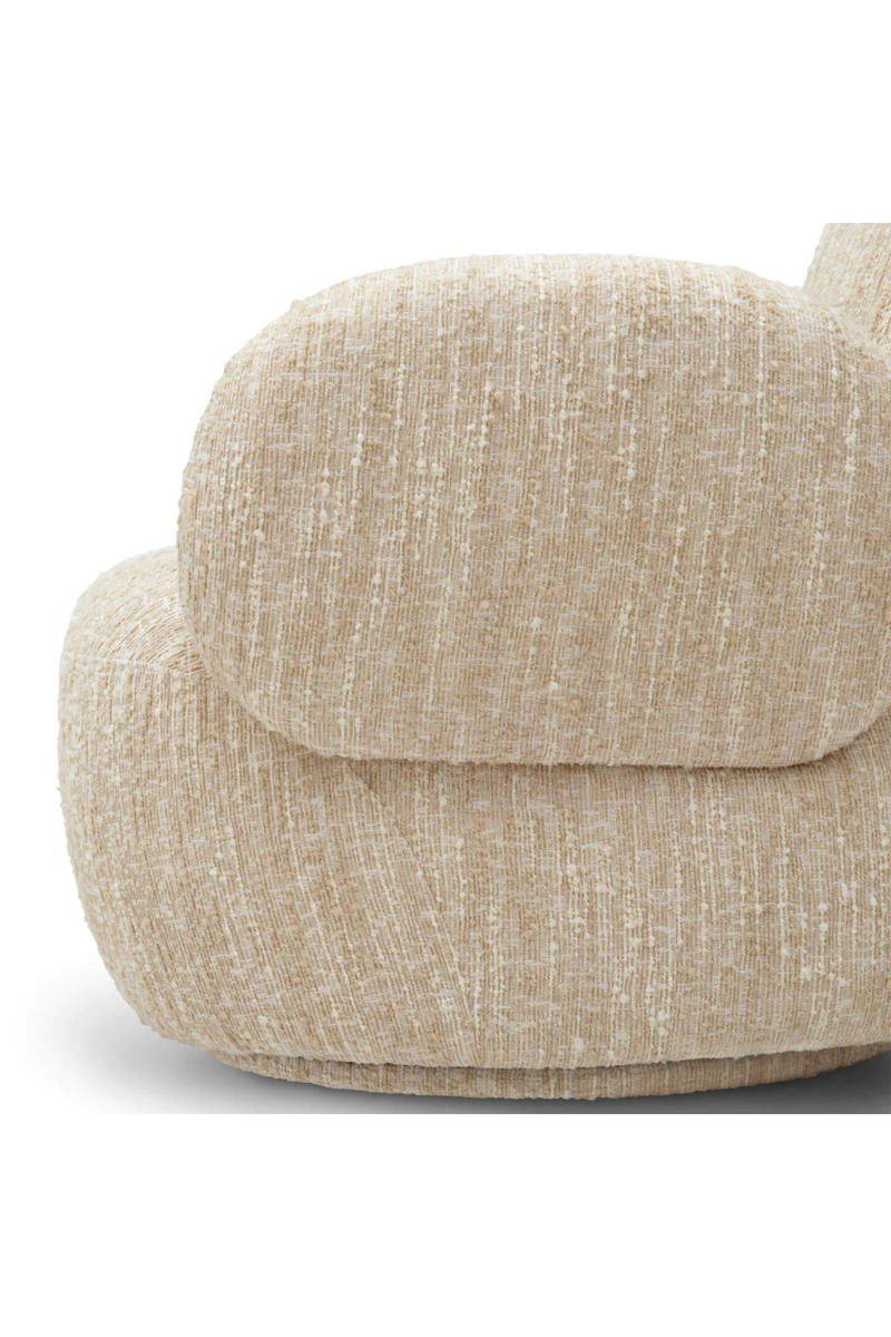 Bouclé Cream Swivel Chair | Eichholtz Madrone | Eichholtzmiami.com