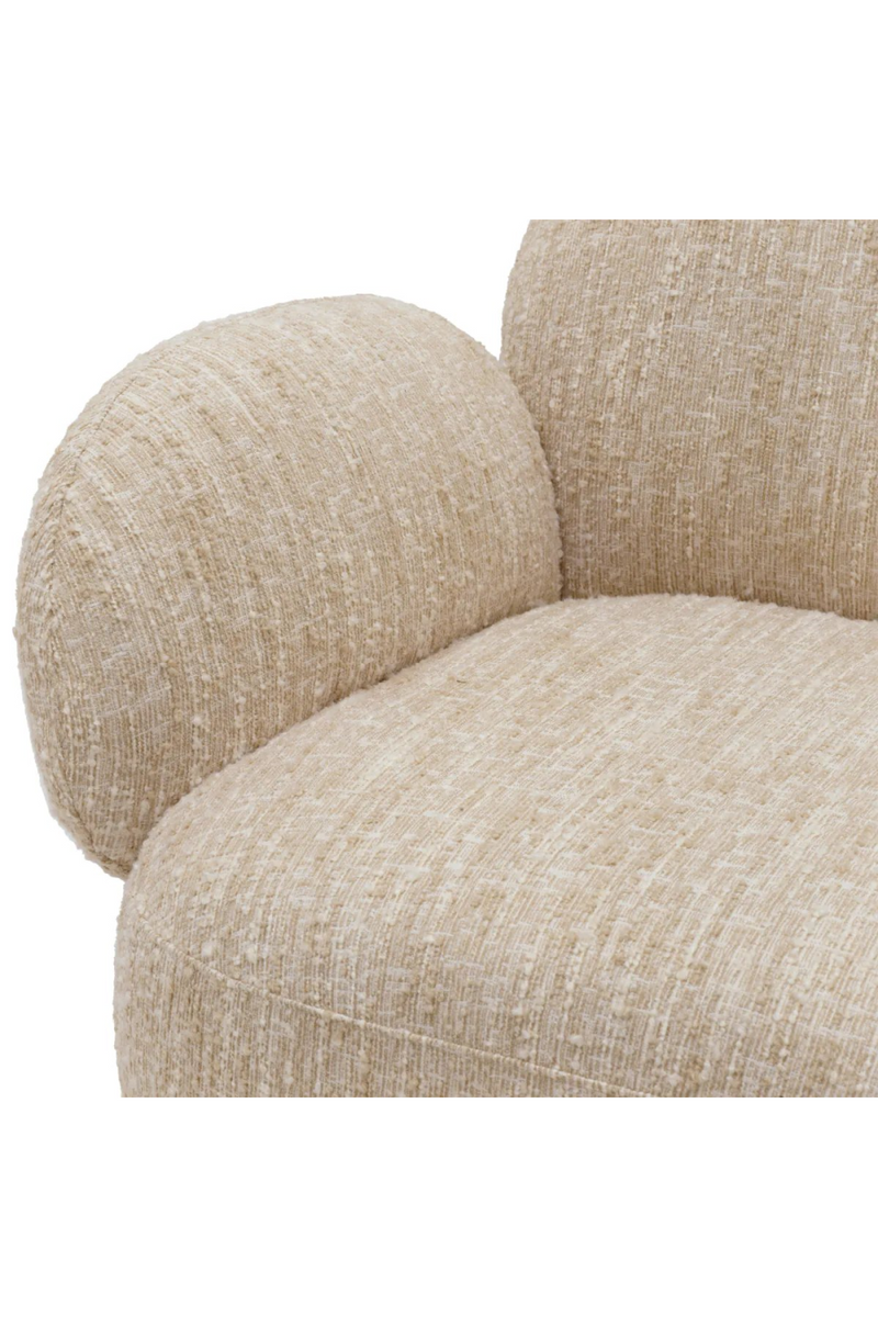 Bouclé Cream Swivel Chair | Eichholtz Madrone | Eichholtzmiami.com