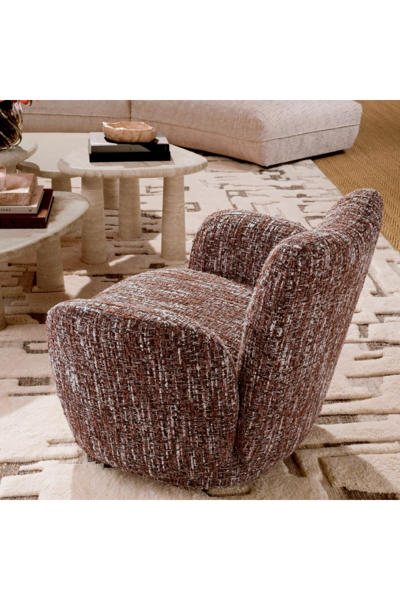 Red Bouclé Accent Chair | Eichholtz Merida | Eichholtzmiami.com