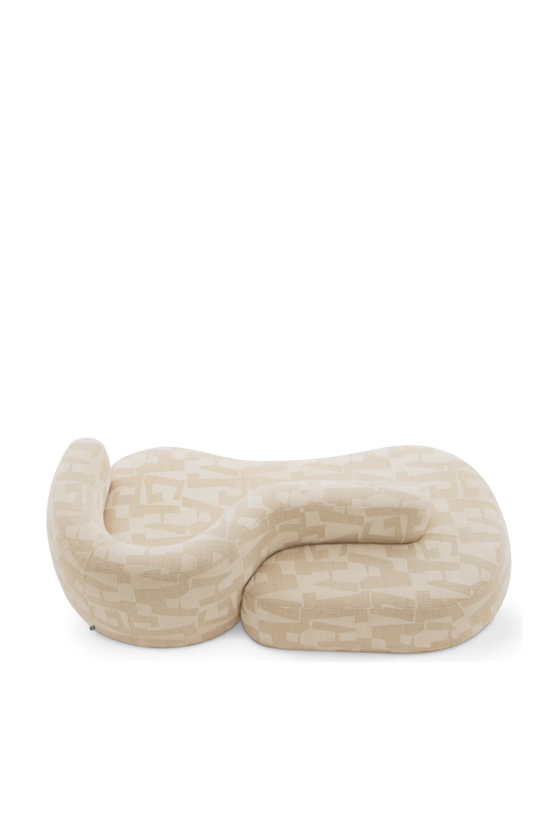 Geometric Pattern Curved Sofa | Eichholtz Julita | Eichholtzmiami.com