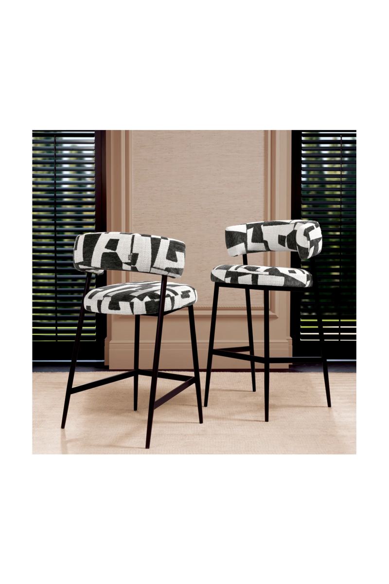 Brooklyn Black Counter Stool | Eichholtz Folsom | Eichholtzmiami.com