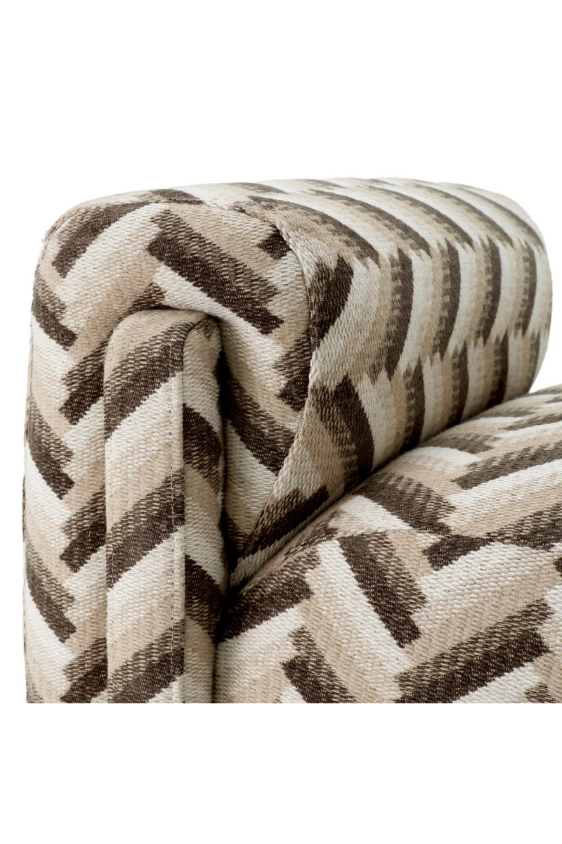 Chevron Brown Bench | Eichholtz Del Vale | Eichholtzmiami.com