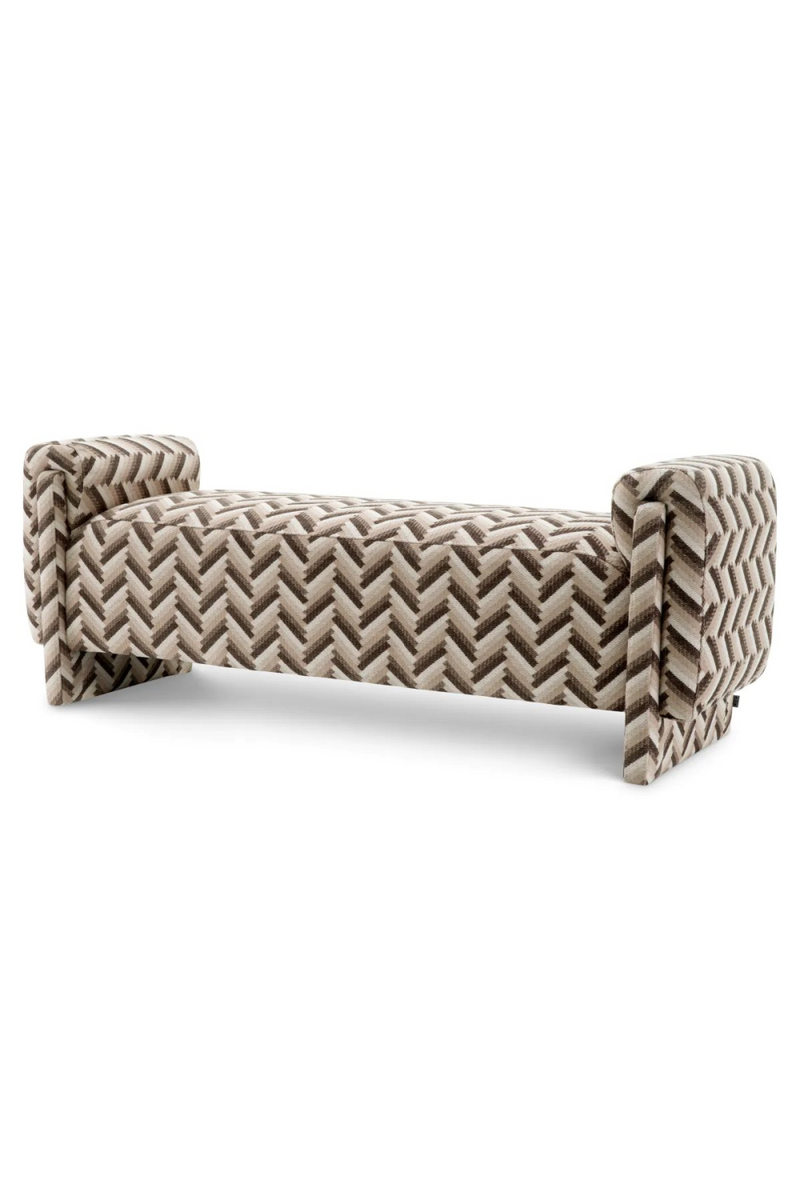 Chevron Brown Bench | Eichholtz Del Vale | Eichholtzmiami.com