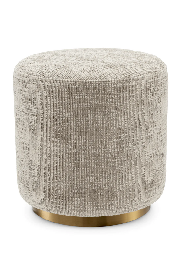 Beige Cylindrical Dining Stool | Eichholtz Greer | Eichholtzmiami.com