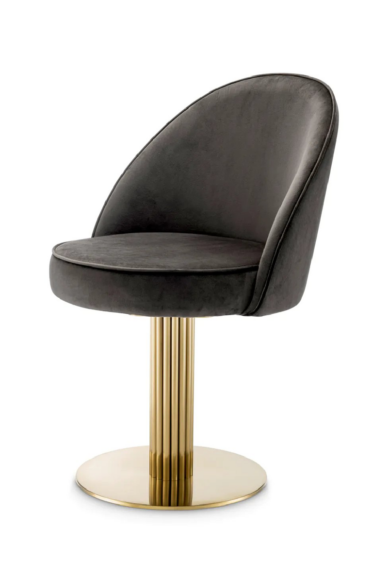 Gray Velvet Dining Chair | Eichholtz Dorland | Eichholtzmiami.com