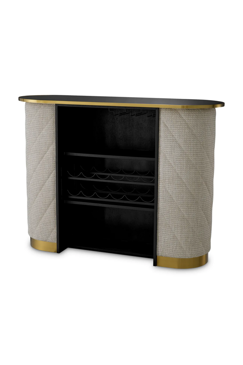 Black Beveled Glass Bar Table | Eichholtz Matthew | Eichholtzmiami.com