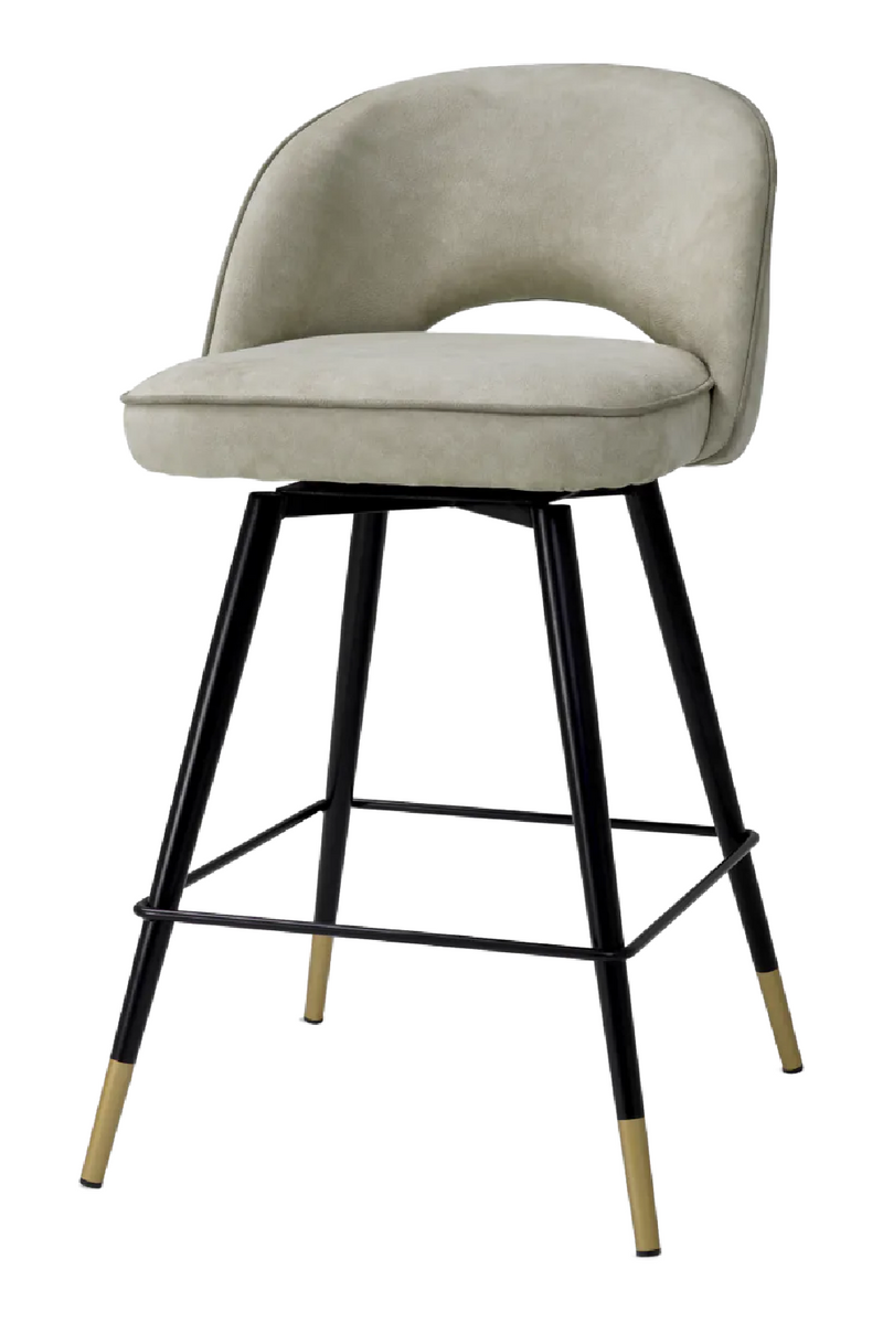 Cut-Out Silver Counter Stools (2) | Eichholtz Cliff | Eichholtzmiami.com