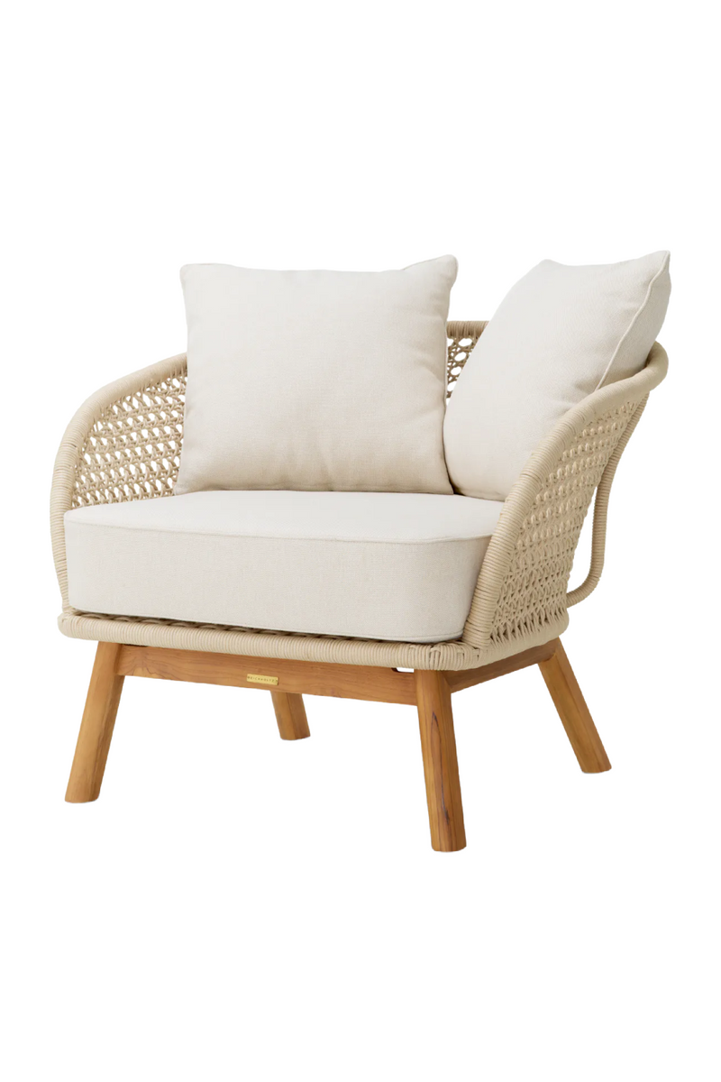 Cream Rope Outdoor Lounge Chair | Eichholtz Trinity | Eichholtzmiami.com