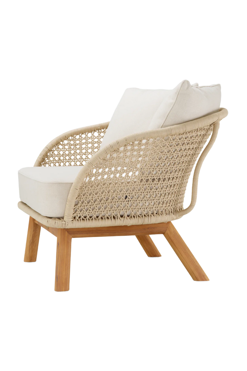 Cream Rope Outdoor Lounge Chair | Eichholtz Trinity | Eichholtzmiami.com