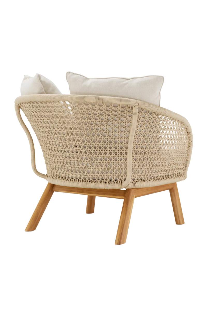 Cream Rope Outdoor Lounge Chair | Eichholtz Trinity | Eichholtzmiami.com