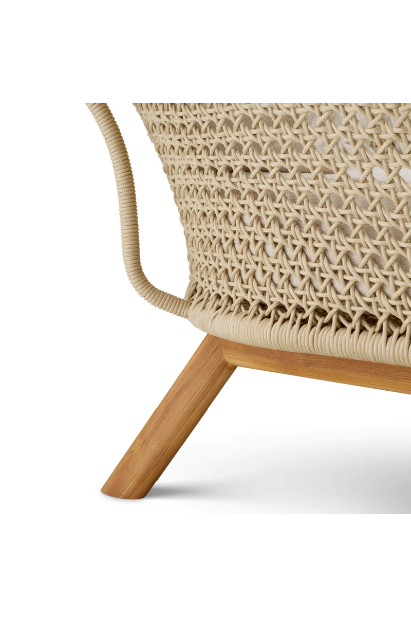 Cream Rope Outdoor Lounge Chair | Eichholtz Trinity | Eichholtzmiami.com