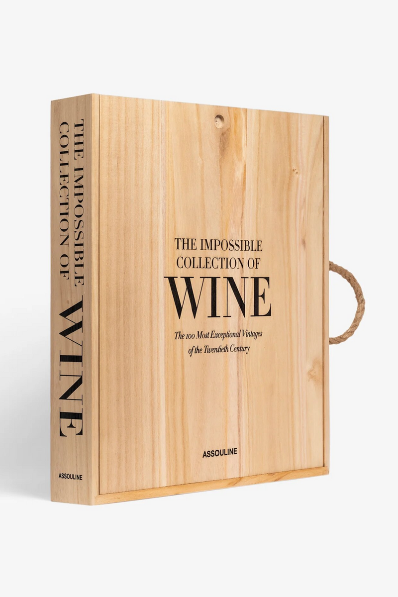 Exceptional Wines Wooden Cover Book | Assouline The Impossible Collection of Wine | Eichholtzmiami.com