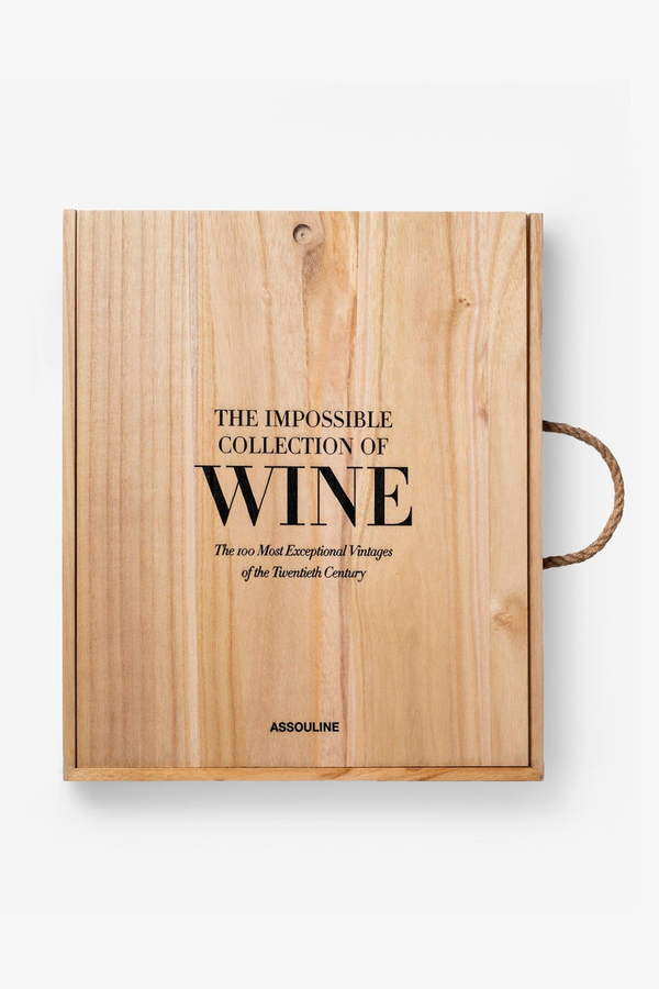 Exceptional Wines Wooden Cover Book | Assouline The Impossible Collection of Wine | Eichholtzmiami.com