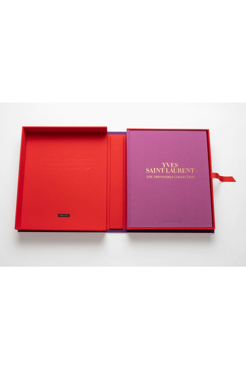 Haute Couture Coffee Table Book | Assouline Yves Saint-Laurent: The Impossible Collection | Eichholtzmiami.com