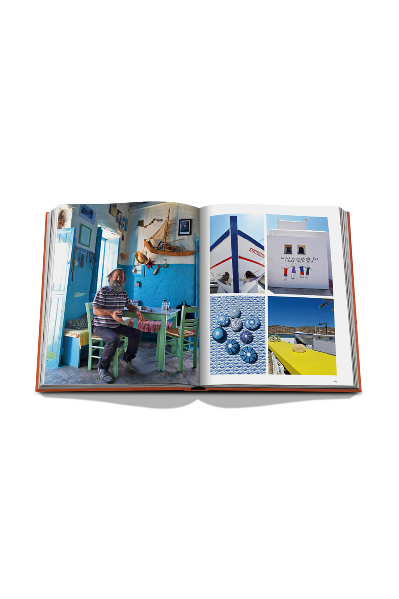 Travel Linen Hardcover Book | Assouline Greek Islands | Eichholtzmiami.com