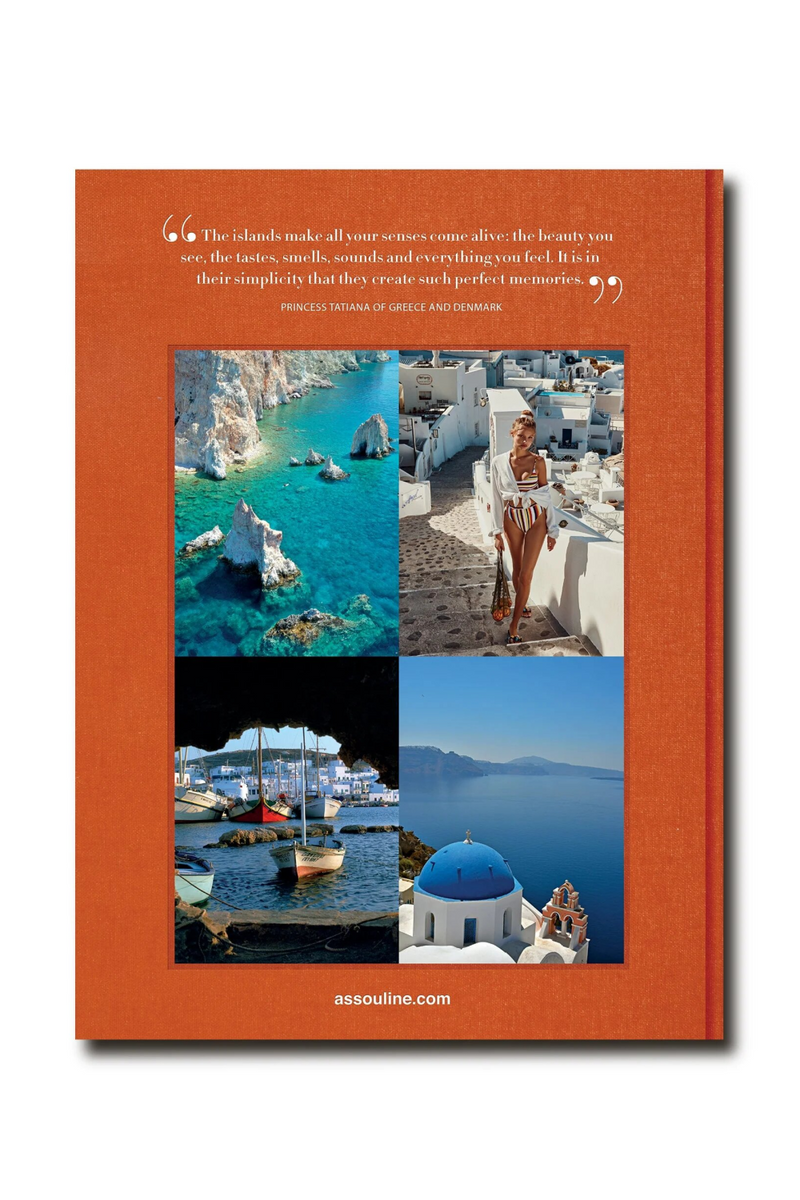 Travel Linen Hardcover Book | Assouline Greek Islands | Eichholtzmiami.com