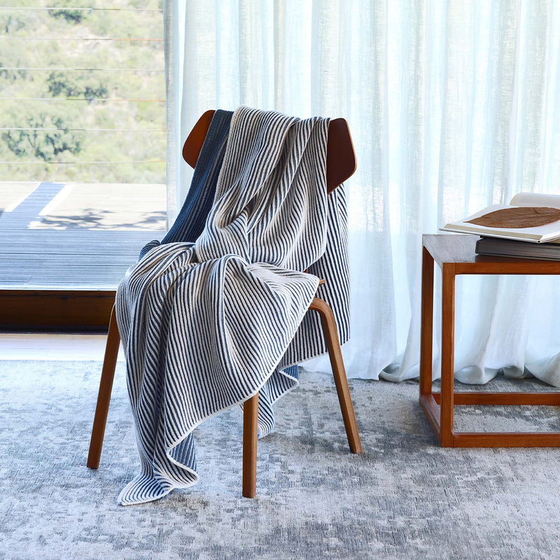 Cotton Yarn Throw Blanket | Amalia Home Anamar | Eichholtzmiami.com