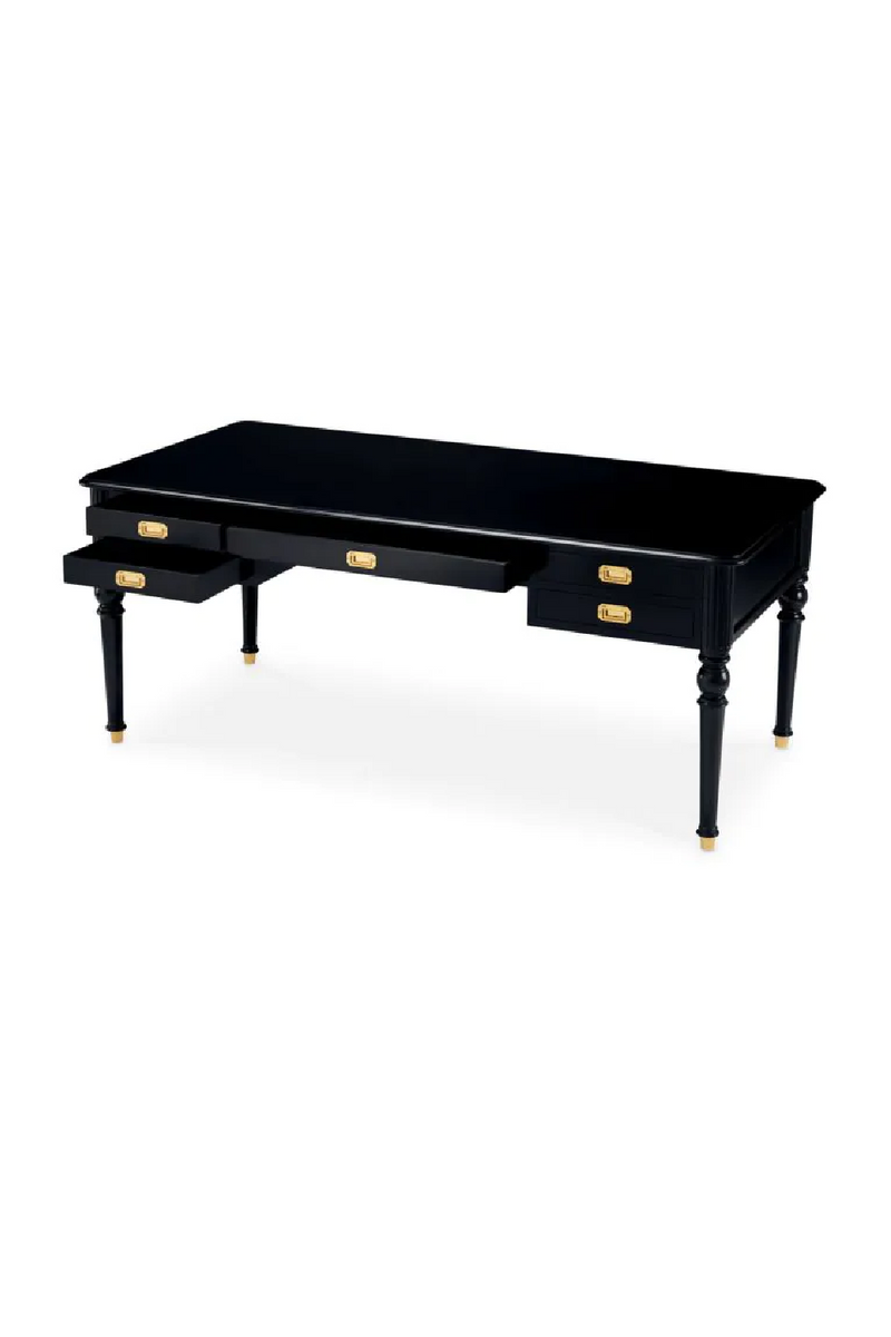 Black 5-Drawer Desk | Met x Eichholtz Wimbledon | Eichholtzmiami.com