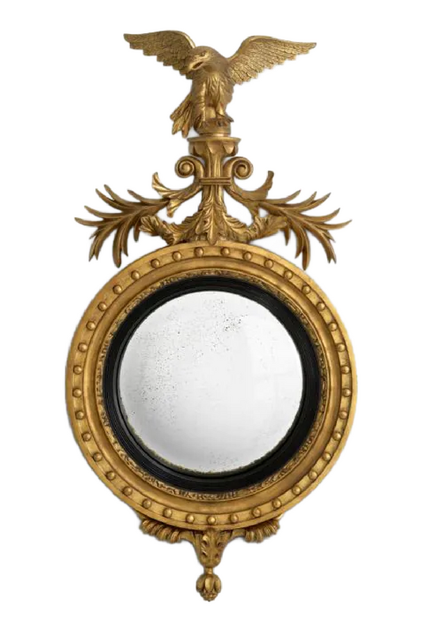 Antique Gold Convex Mirror | Met x Eichholtz Girandole | Eichholtzmiami.com