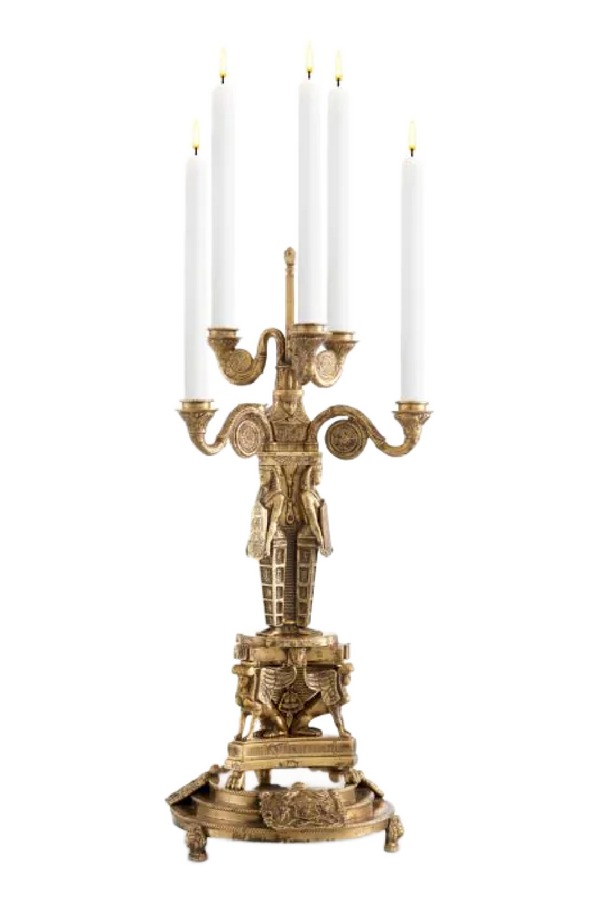 Antique Brass Candle Holder | Met x Eichholtz Decaix | Eichholtzmiami.com