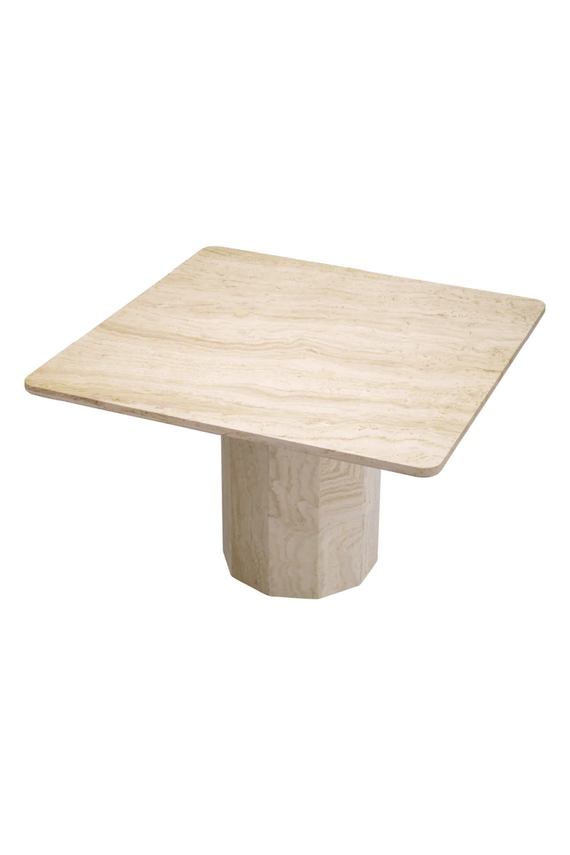 Modern Natural Travertine Dining Table  | Eichholtz Piazza | Eichholtzmiami.com