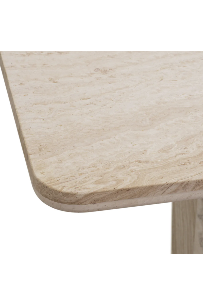 Modern Natural Travertine Dining Table  | Eichholtz Piazza | Eichholtzmiami.com