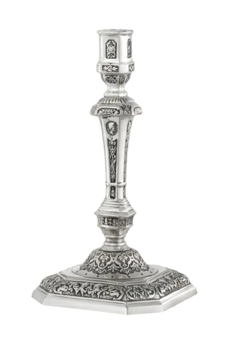 Antique Silver Candle Holder | Met x Eichholtz Berain | Eichholtzmiami.com