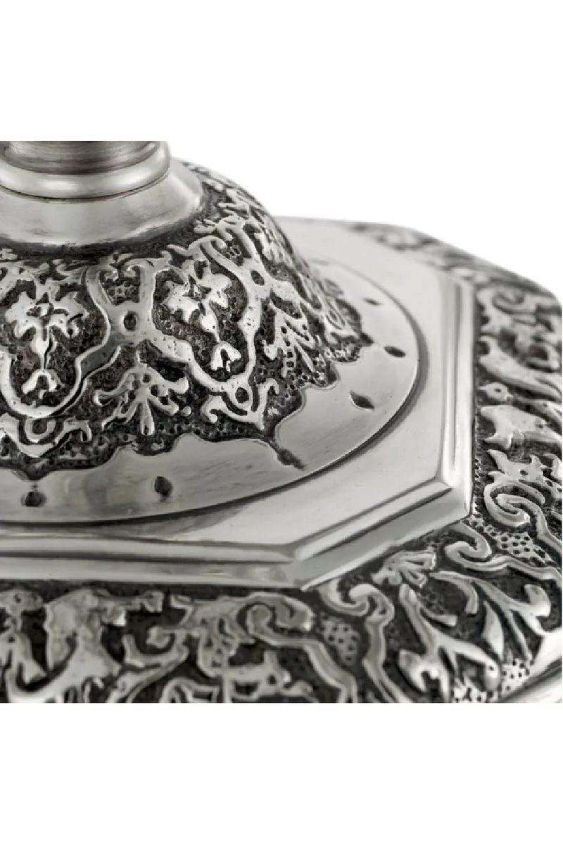 Antique Silver Candle Holder | Met x Eichholtz Berain | Eichholtzmiami.com