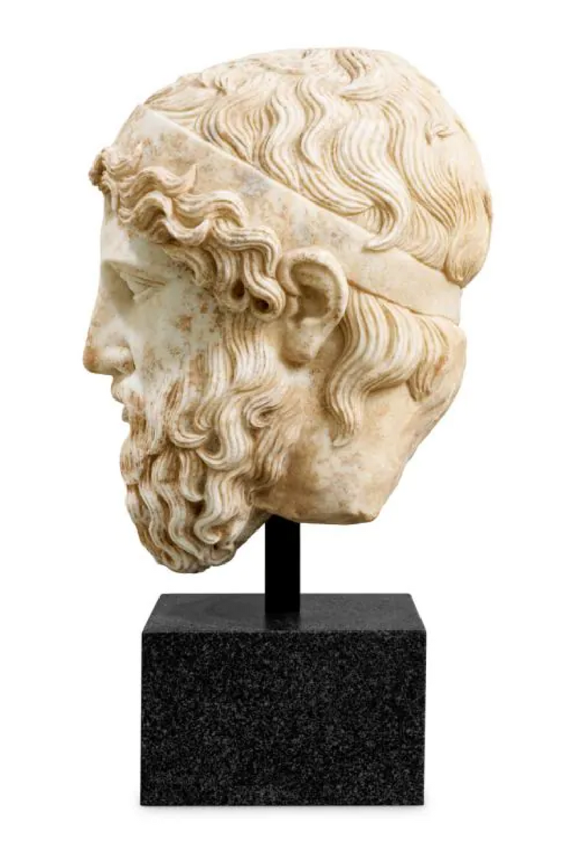 Marble Head Sculpture | Met x Eichholtz Bust Hermes | Eichholtzmiami.com