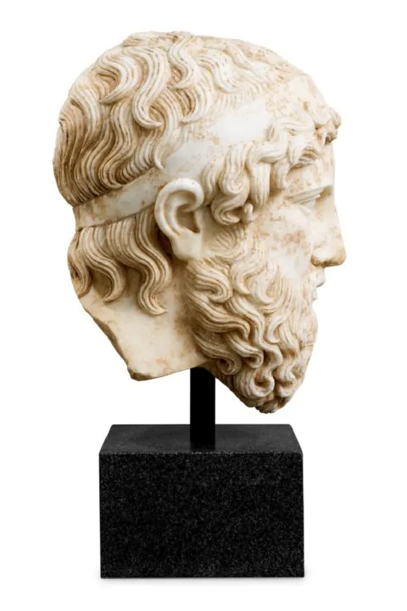 Marble Head Sculpture | Met x Eichholtz Bust Hermes | Eichholtzmiami.com