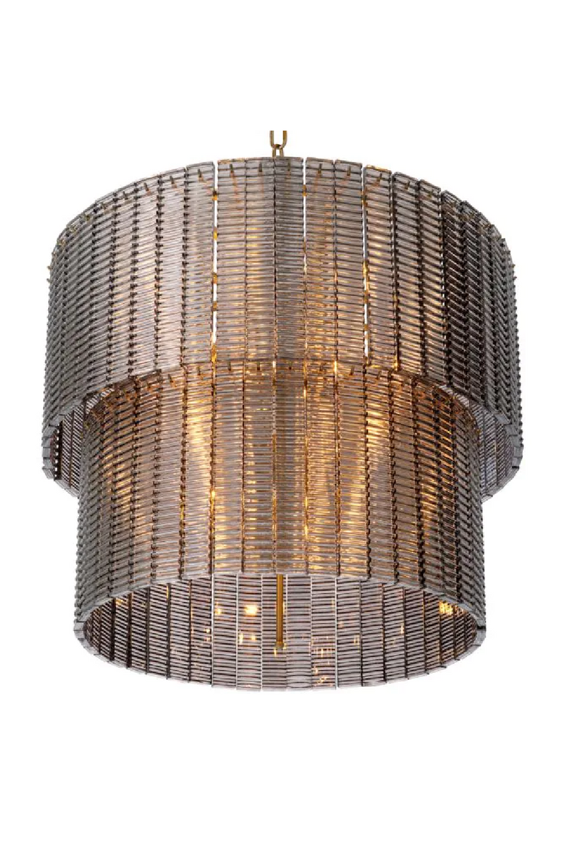 Ridged Glass Chandelier | Met x Eichholtz Imperial Double | Eichholtzmiami.com