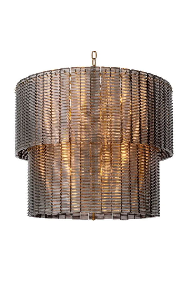 Ridged Glass Chandelier | Met x Eichholtz Imperial Double | Eichholtzmiami.com