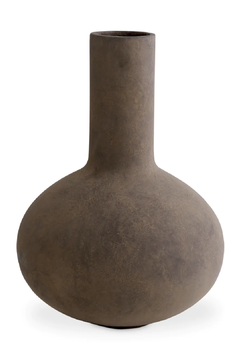 Long Neck Taupe Vase | Met x Eichholtz Moon Jar | Eichholtzmiami.com