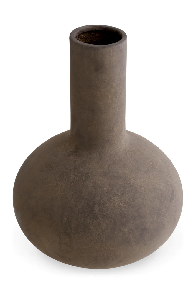 Long Neck Taupe Vase | Met x Eichholtz Moon Jar | Eichholtzmiami.com